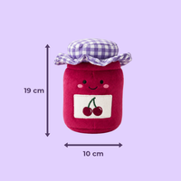Size of the Cherry Jam toy: 19 cm high and 10 cm wide