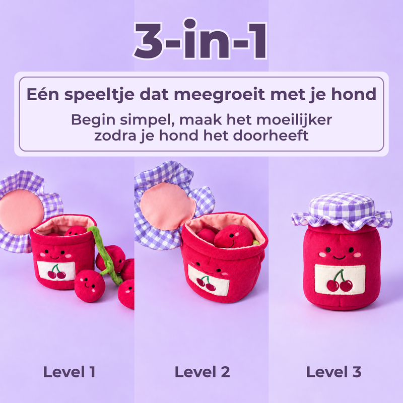 Kersenjam enrichment speeltje