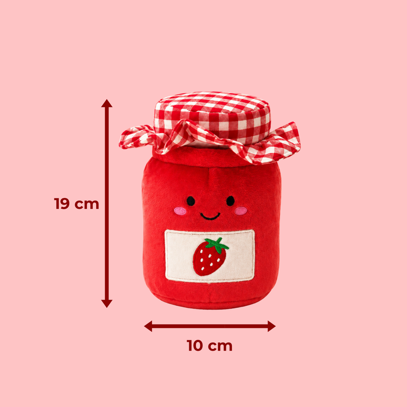 Size of the Strawberry Jam toy: 19 cm high and 10 cm wide